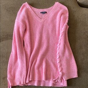 Pink American eagle sweater